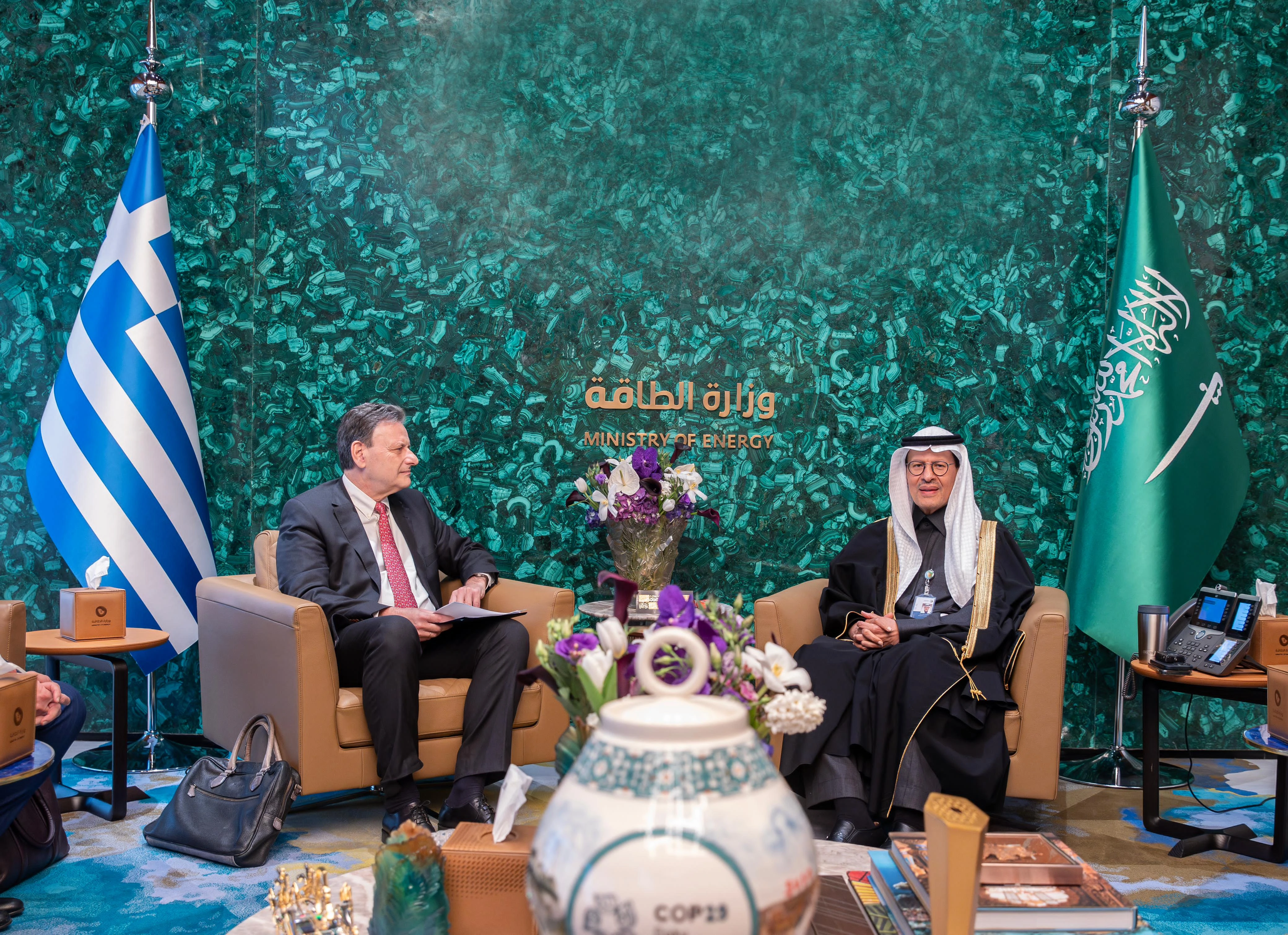 Minister of Energy Meets with Greek Counterpart