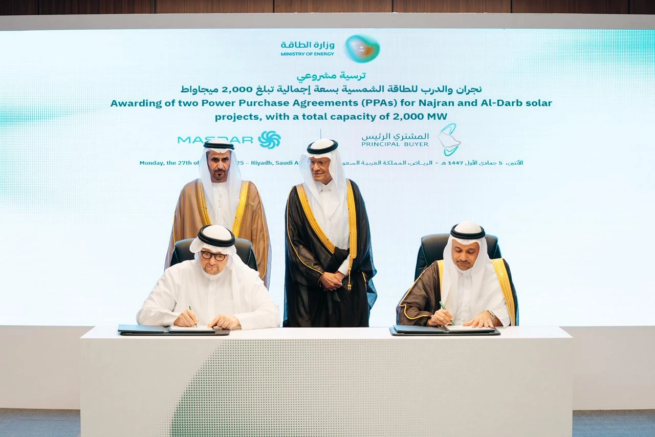 主要采购商"敲定五个总容量达4500兆瓦的可再生能源项目，杜瓦达米创全球风电最优纪录，奈季兰位列全球太阳能发电成本第二低的纪录2