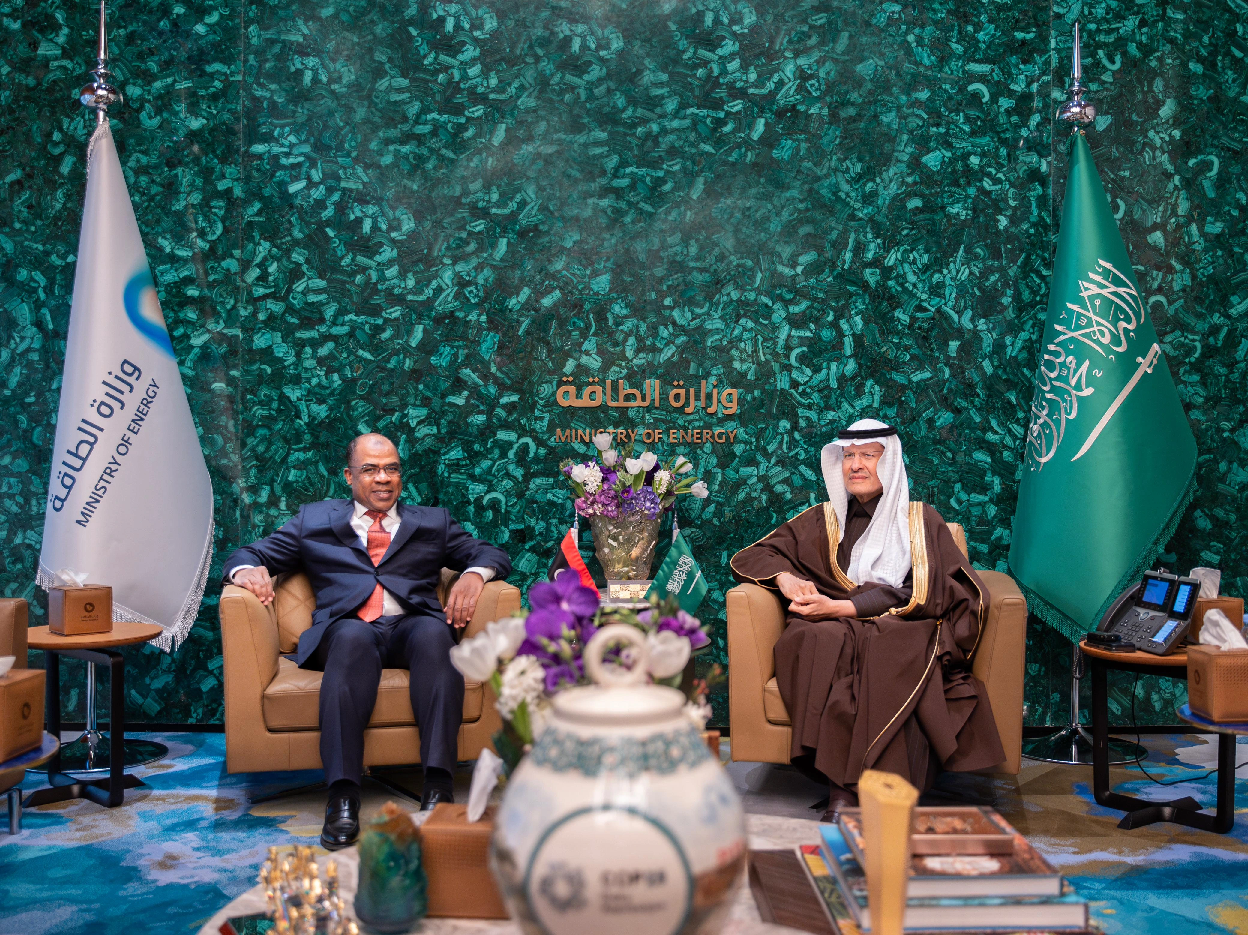 Minister of Energy Meets with Libyan Counterpart